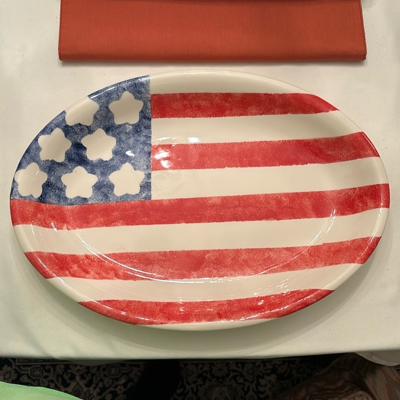 Other - CERAMIC FLAG PLATTER